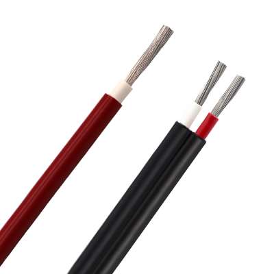 PV cable solar heat cable 4mm 6mm twin DC power solar cable for solar panel