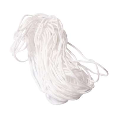 Best Elastane Fabric Knitting White Black Color Adjustable 3MM 5MM Round Flat Elastic Earloop Band for FaceMask Making Machine